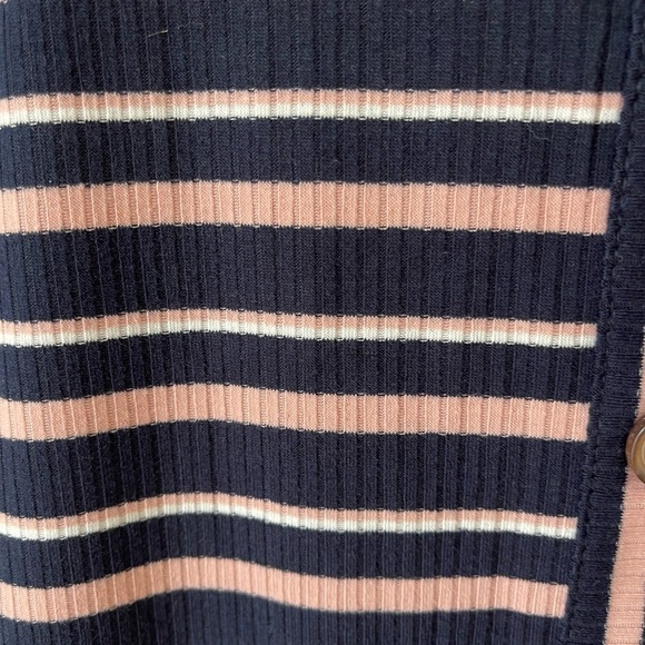 Olivaceous size medium mini rib knit dress striped sundress tank festival NWT - Picture 8 of 12